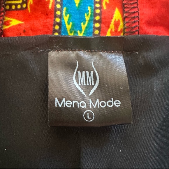 Custom Mena Mode African Hooded Dashiki Shirt – Bright, Slim Fit, Worn Once - Picture 2 of 4